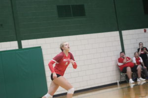 Abi Rohling Making A Good For Herself For The Marlette Red Raiders Volleyball Team……….