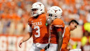 Quinn Ewers Remarkable Performance Against The Oklahoma State Cowboys In The 2023 Big 12 Conference Championship Game…….