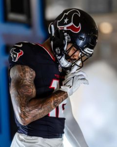Nico Collins Showing Up His New Uniforms For The Houston Texans 🏈 Team….