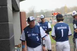 Bob DeLong Assistant Coach For The Gaylord St. Mary’s Snowbirds Baseball Team……