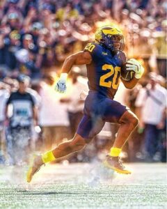 Kalel Mullings Guide The Michigan Wolverines 🏈 Team To A Victory…..