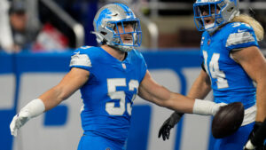 Trevor Nowaske LB For The Detroit Lions Football Team….