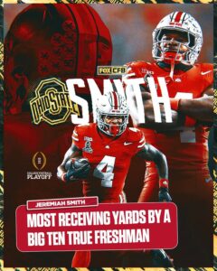 Jeremiah Smith Phenomenal Season As A True Freshman WR For The Ohio State Buckeyes 🏈 Team….