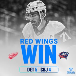 Detroit Red Wings Are On A 3-Game Winning Streak……..