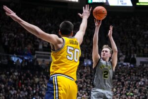 Purdue Got The Best Of Michigan At Mackey Arena In West Lafayette, Indiana…….