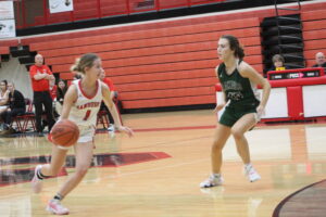 Maggy Keinath Is An Good Shooter For The Sandusky Wolves Girls Basketball Team……