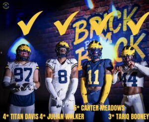 MICHIGAN WOLVERINES FOOTBALL TEAM RECRUITED 5 EDGE RUSHERS IN THE CLASS OF 2026……