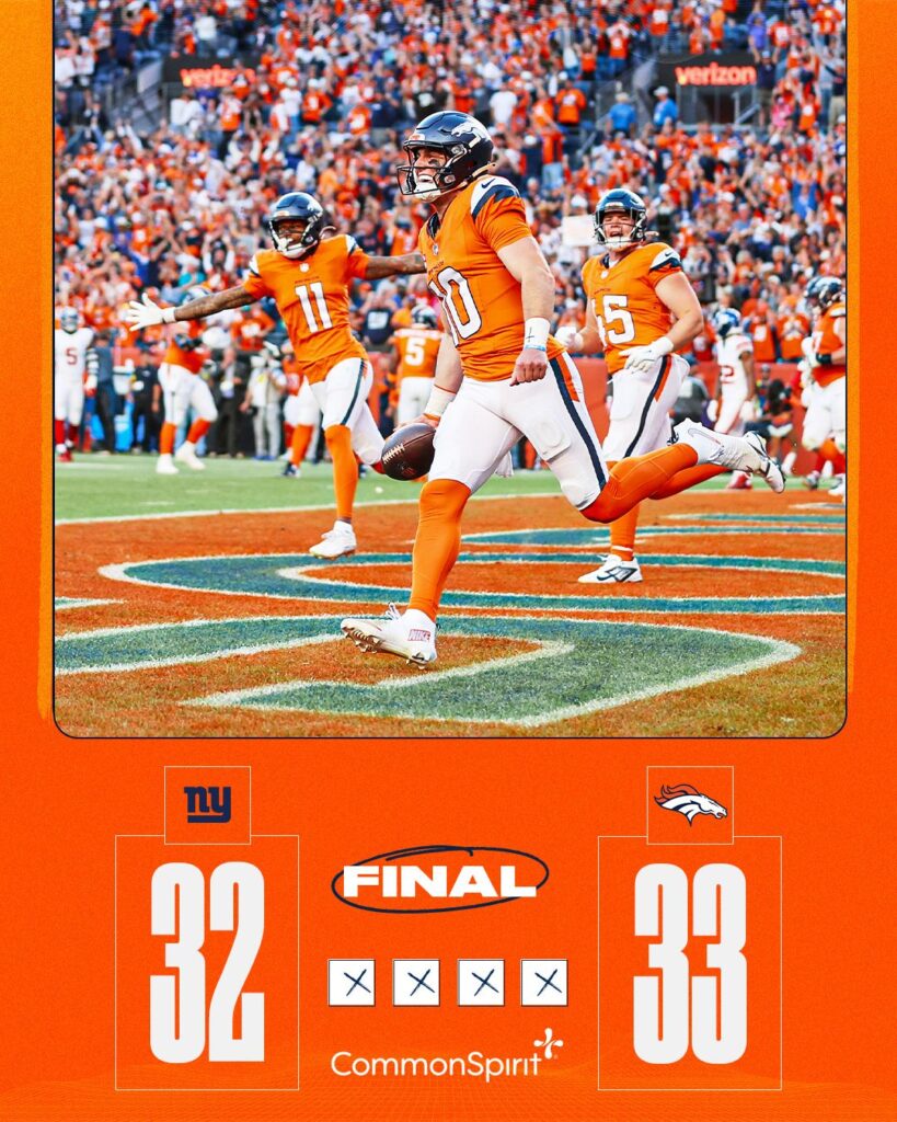 BO NIX GUIDED THE DENVER BRONCOS TO A COMEBACK WIN FOR THE AGES AT THE ...