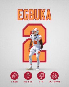 Emeka Egbuka Nice Homecoming Game For The Tampa Bay Buccaneers 🏈 Team….
