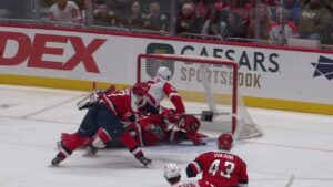 Elmer Soberblom Played A Big Role For The Detroit Red Wings At Capital One Arena In Washington, DC……