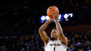 Trey McKenney Gives The Team A Good Lift Off The Bench For The Michigan Wolverines Basketball Team…..