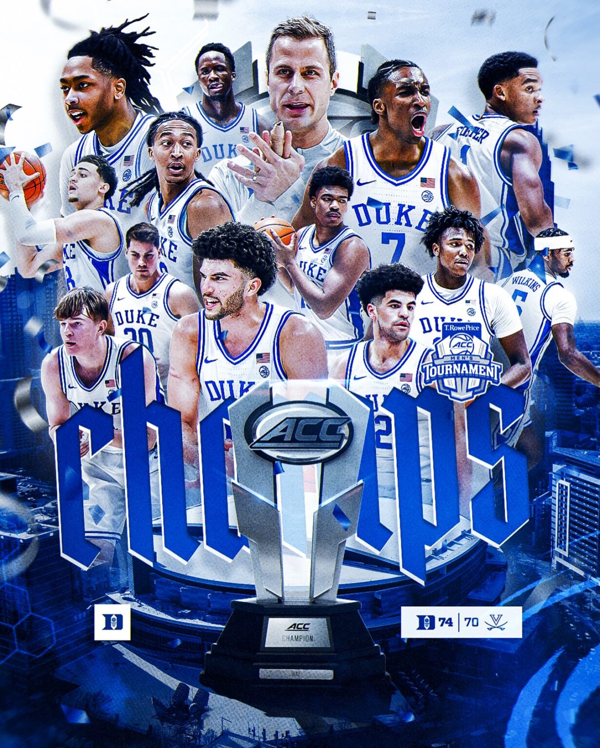 2025-26 DUKE BLUE DEVILS BASKETBALL TEAM ACC REGULAR SEASON ...