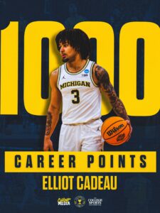 Elliot Cadeau 1000 Career Points.
